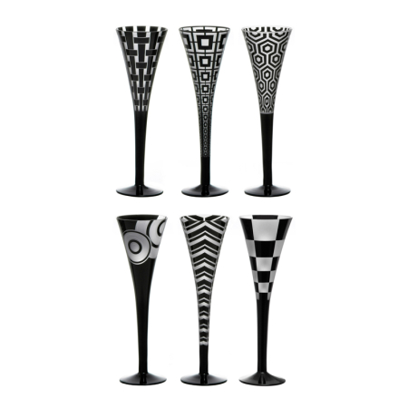 Graphic Collection Set Champagne Flute