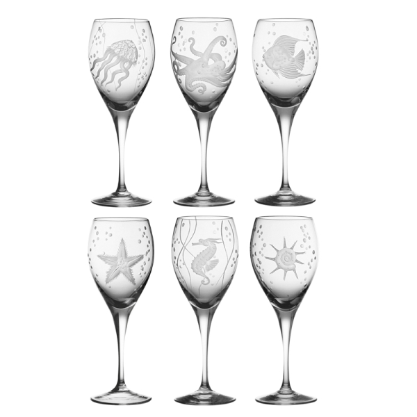 Sea Life Collection Set Wine Goblet